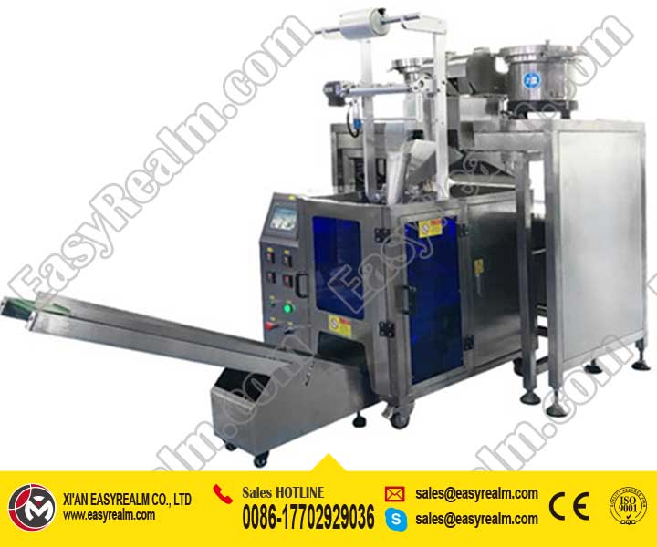 Automatic Counting Packing Machine for Mixed Fasteners Connectors Hardware Kit with 2 Vibratory Feeders - 1