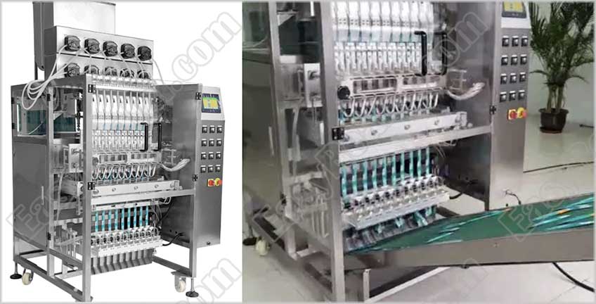 Multi-Lane(10 Lanes) Round Cut Mouthwash Liquid Sachet Filling Packing Machine - 3