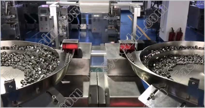 Automatic Counting Packing Machine for Mixed Fasteners Connectors Hardware Kit with 2 Vibratory Feeders - 3