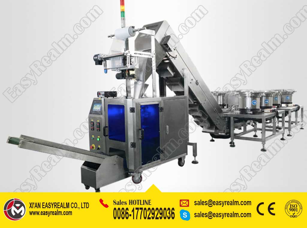Automatic LEGO Building Bricks/Assembly Screw Washer Fastener Packing Machine with 7 Vibratory Feeders - 1
