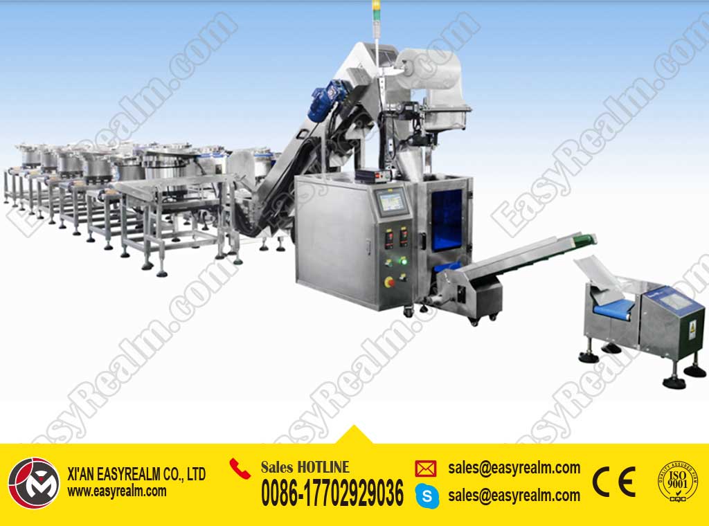 Automatic Toys / Mixed Installation Hardware Kits Bag Packaging Machine with 12 Vibratory Feeders - 1
