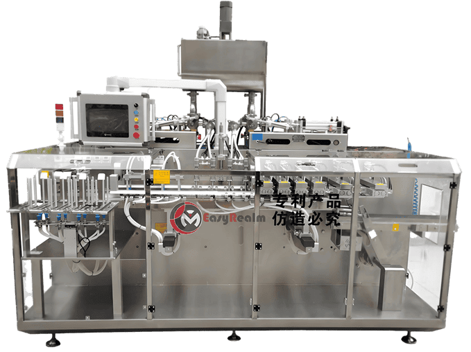 High-speed 4 Filling Nozzle Head Doypack Stand up Pouch Liquid Filling Sealing Packing Machine