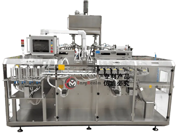 High-speed 4 Filling Nozzle Head Doypack Stand up Pouch Liquid Filling Sealing Packing Machine