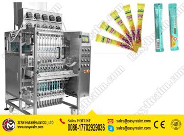 Multi-Lane(10 Lanes) Round Cut Mouthwash Liquid Sachet Filling Packing Machine
