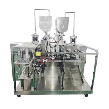 Liquid Premade Twin Sachet / Pack Filling Sealing Packing Machine